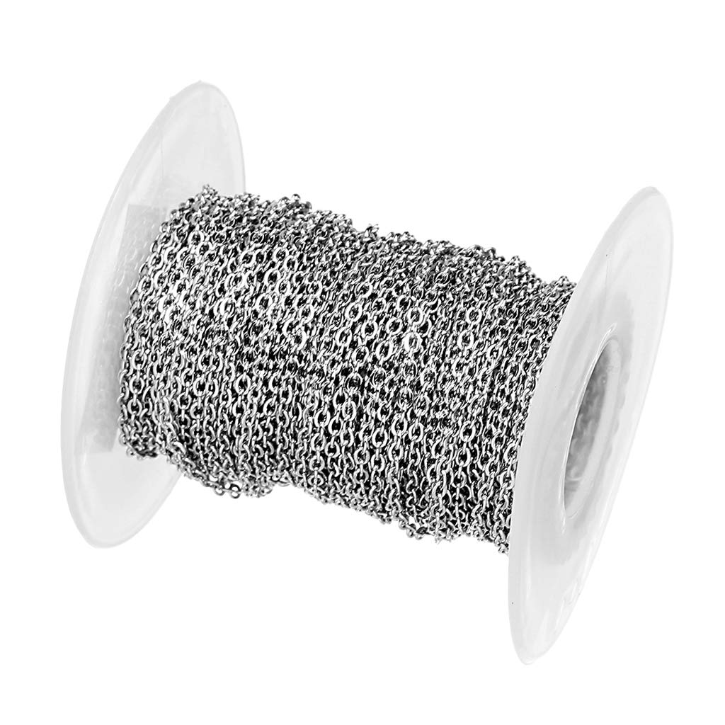 10 zestawów 10 jardów DIY stalowy kabel otwarty ogniwo biżuteria akcesoria do łańcucha 1,5 mm