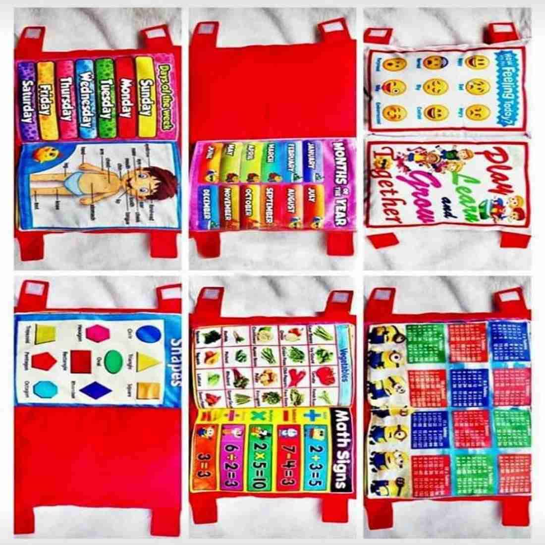 Aroma Brand- Kids Soft Velvet Fabric Cushion Cum Book with Months, Days,Body Parts, Vegetables, Math Sign, Shapes with Pictures (General Knowledge Book) (B0C37CTVGD) Amazon Price History, Amazon Price Tracker