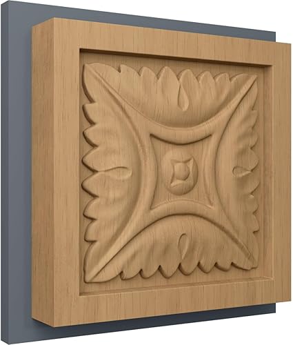 Miniatura 5 de Ekena Millwork ROS03X03X00MDRW Rosetas cuadradas pequeñas Middlesborough, marrón