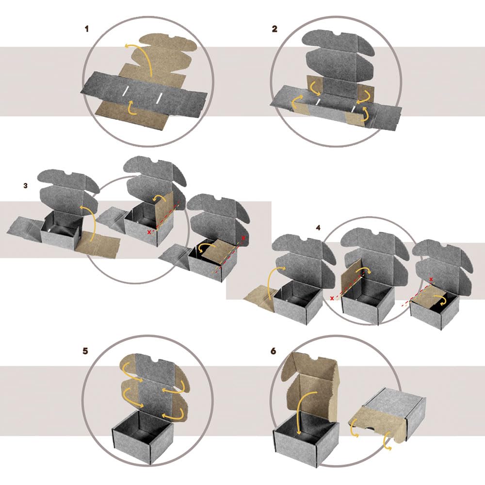 Pack 10 Cajas Cartón Kraft Automontables con Tapa Color Negro – Resistentes para Envíos, Ecommerce y Mensajería con medidas 42x32x10 cm