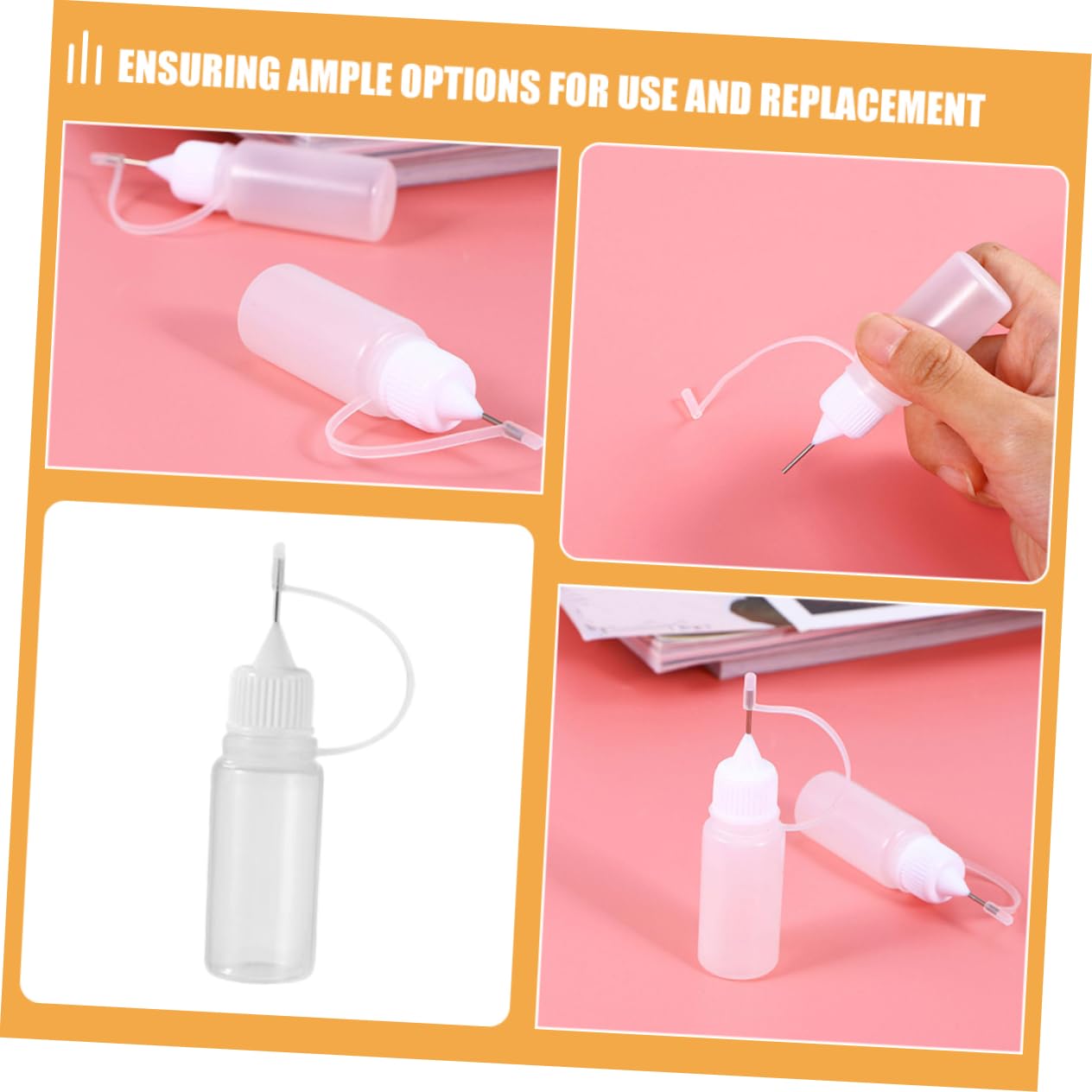 iplusmile 100stücke Quetschflasche Präzisions-applicator Für Kleber Öle Und Kosmetik Lebensmittelechte Pe Flasche Mit Dichten Verschlüssen Für -projekte Und Reisen