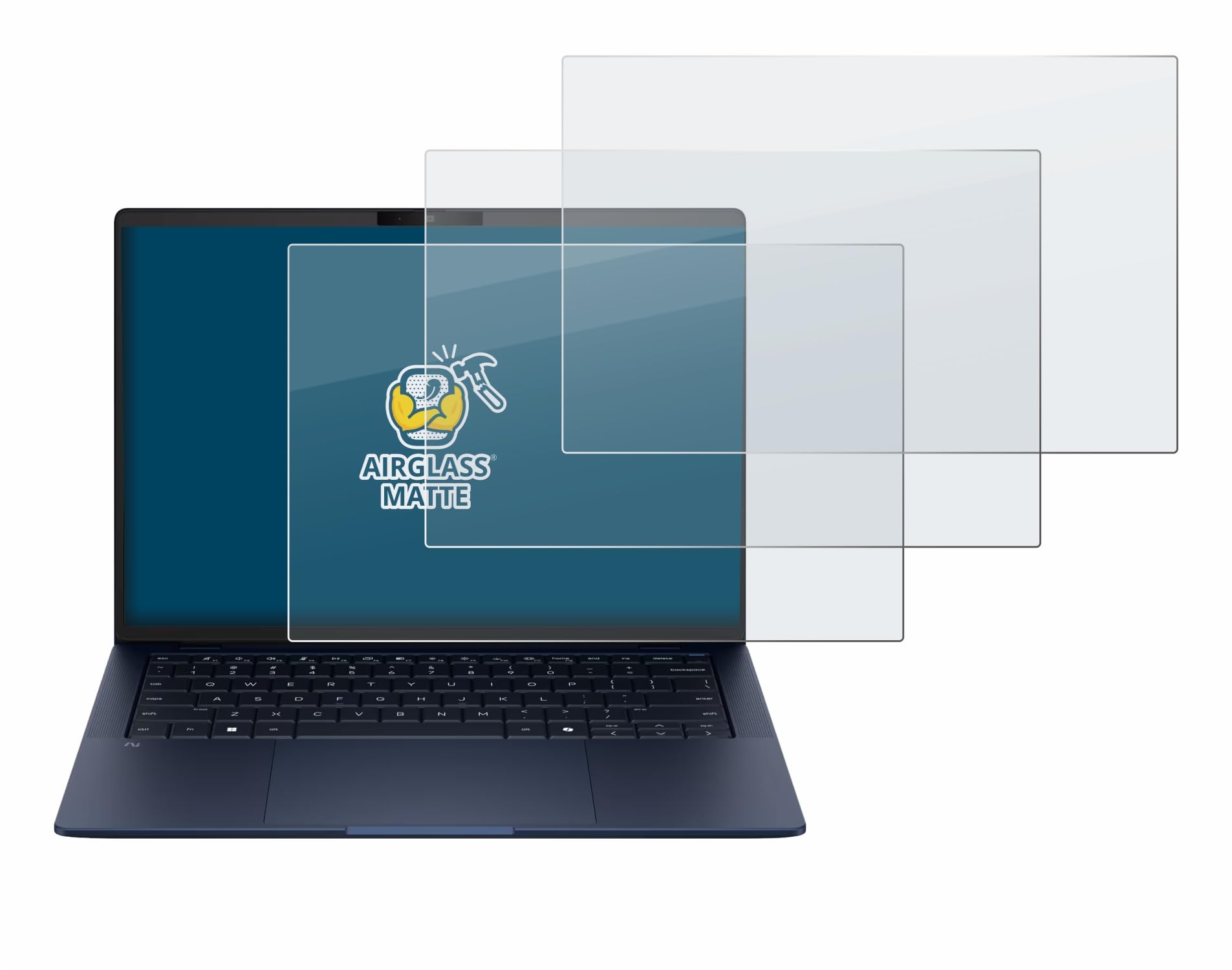 brotect 3 Pezzi Pellicola Vetro per HP EliteBook X G2a 14 | Opaca Protezione Schermo Made in Germany, Anti-Riflesso Durezza 9H Anti-Graffio