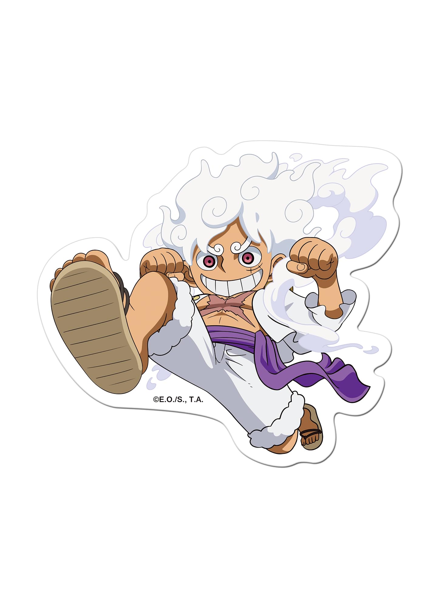 Amazon.com: One Piece - Gear 5 Monkey D. Luffy 2 Car Sticker : Toys & Games