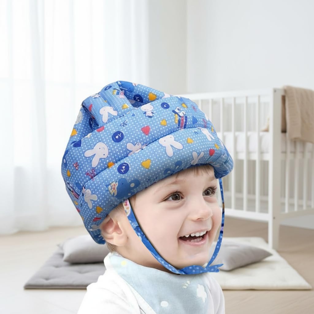 Baby Safety Head Guard Cushion Cap with Adjustable Chin Strap and Soft Padded Design - Infant Head Protector for Crawling, Standing and Early Walking Practice-image-7
