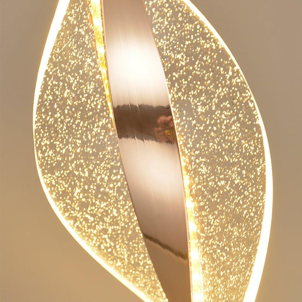 Lampadario Moderno LED Sospensione Regolabile In Altezza Multi Luce Dimmerabile 3000-6500K Alluminio Acrilico Oro Scala Loft Soggiorno Sala Pranzo Lampadario Da Soffitto(A 3-lights)