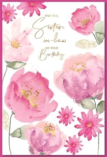 Simon Elvin Sister-in-law Birthday Card - Ladies Female Size: 23cm x 15.5cm (9"x6") B