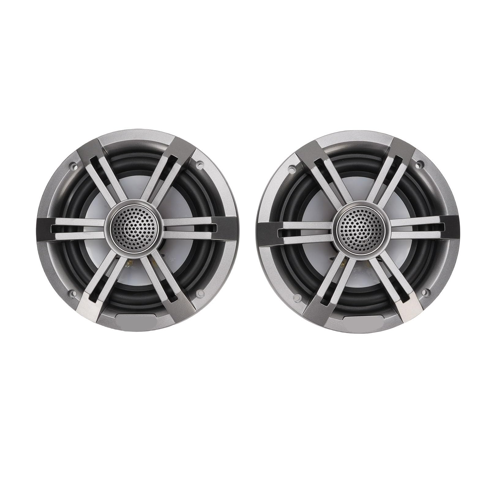 Altoparlante per Barche Marine da 6,5 ​​pollici 150 W, Altoparlante Stereo LED RGB IP66 Ad Alta Potenza, con Illuminazione Multicolore Rimovibile, Ideale per Auto, Moto, Yacht, Barche da