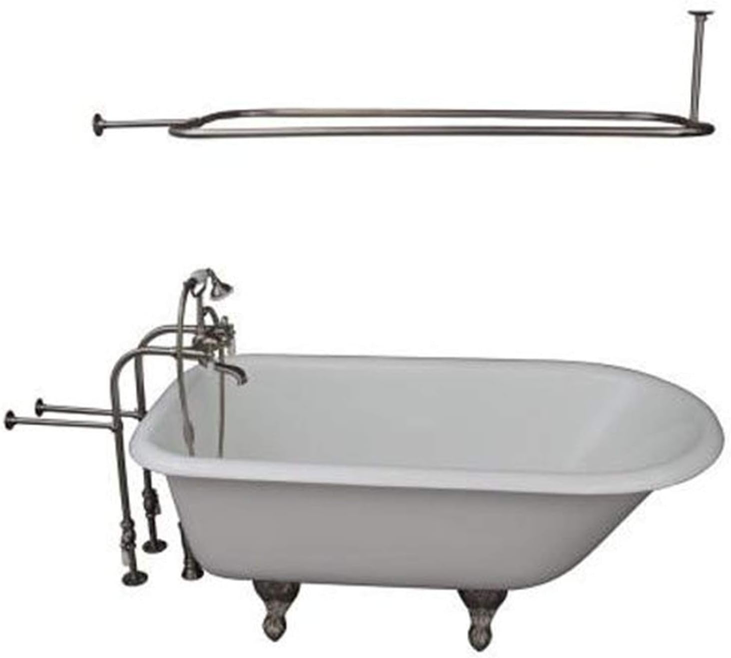 Barclay TKCTRN67SN3 67" Cast Iron Tub Kit with Porcelain