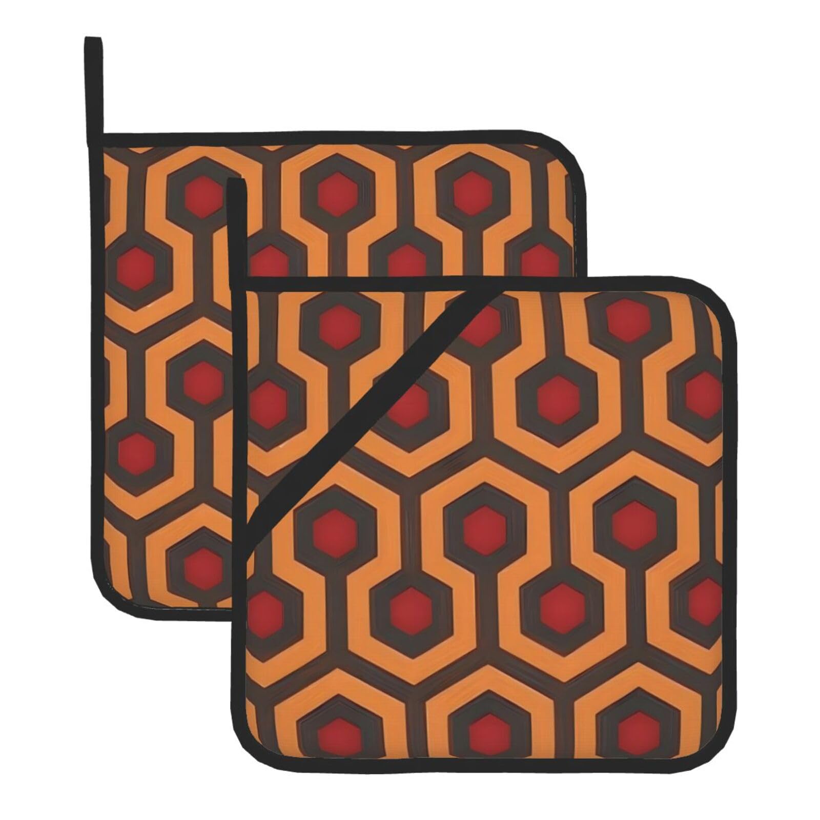 Shining Overlook Square Heat Resistant Trivet Set Thick and Durable for Baking Barbecue Cookware Oven