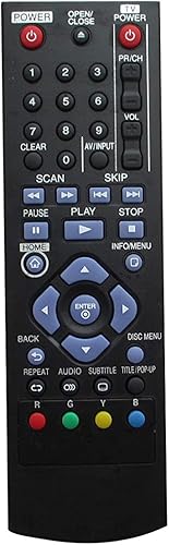 HCDZ Mando a Distancia de Repuesto para LG COV33662801 DP132H DV692H DVX642H DV692 DVX692 DVX642 DV288HNT DP522H DP520H DVD Player