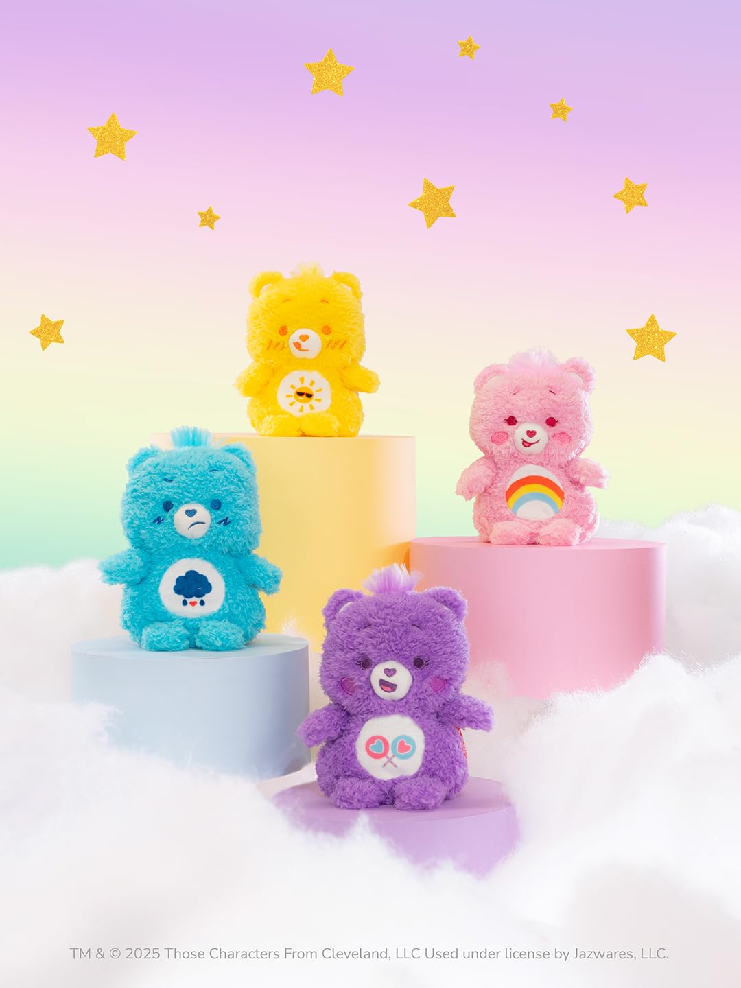 Amazon.com: BumBumz 4.5-inch Care Bears 4-Pack - Cheer Bear