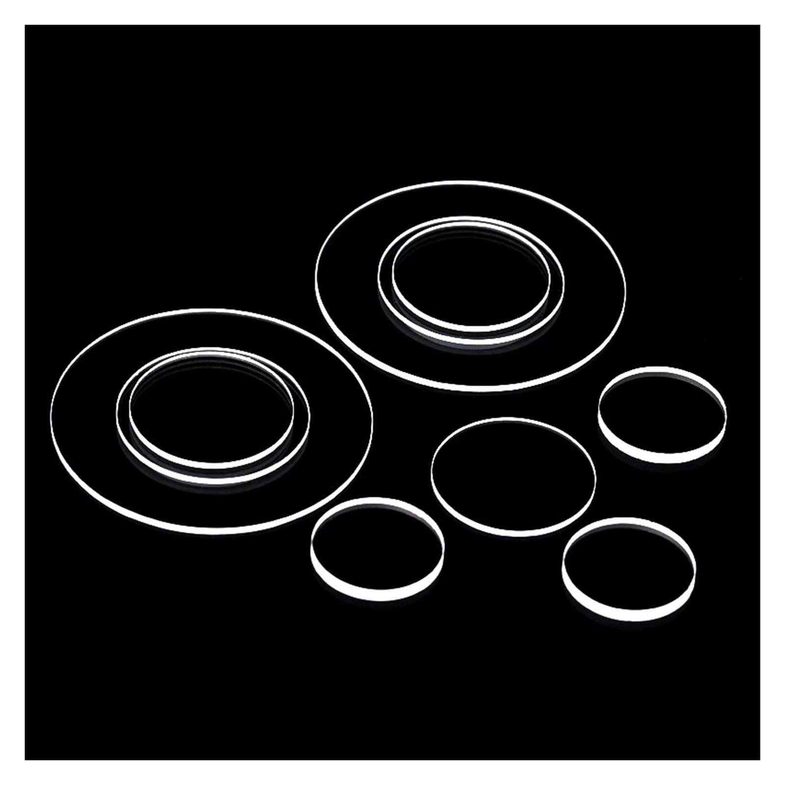 apparecchi per laboratorio JGS1 Round Quartz Clear UV Transparent Fused Silica Slice Heat Resist Dimension Lab Optical Component 5pcs(D16 T0.4mm)