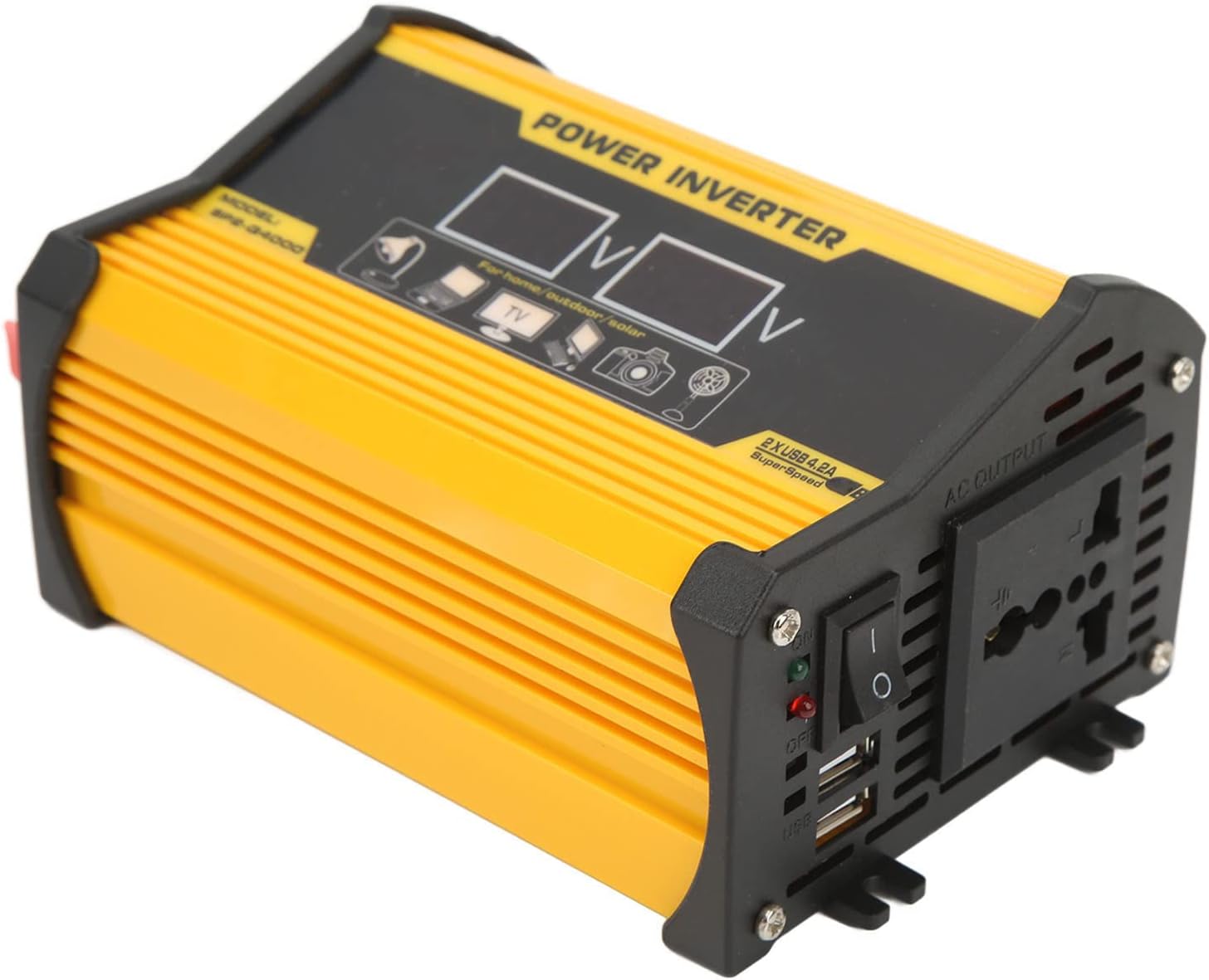 Modified Wave Inverter,Modified Sine Wave Inverter 12V to 110V with Dual USB Ports