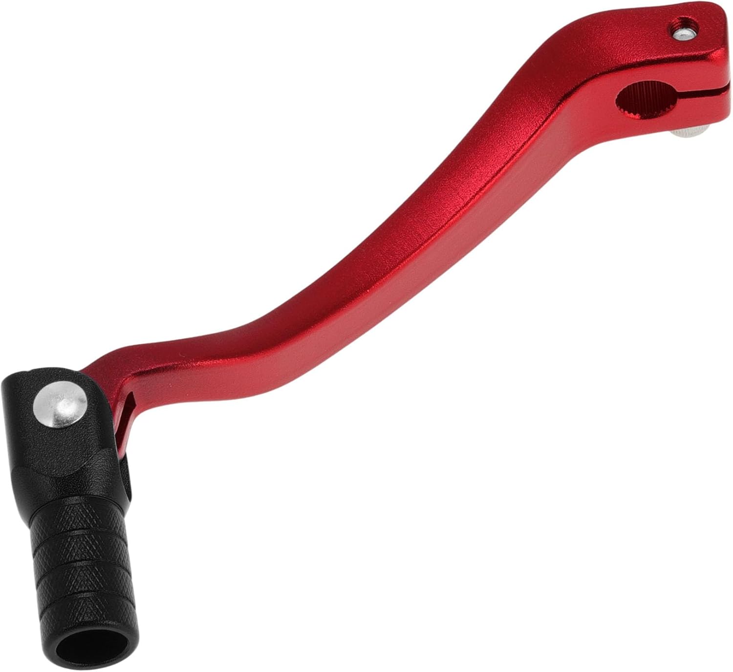 Folding Motorcycle Gear Shifter Lever for Kayo T6 Aluminum Alloy Pedal Shift Lever Arm Red Lever Black Head