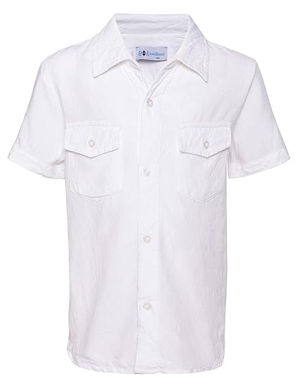 oxolloxo Baby Pink Solid Boys Linen Blend Shirt