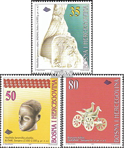 Prophila Collection Bosnien-Herzegowina 77-79 (kompl.Ausg.) postfrisch ** MNH 1997 Archäologie: Prähistorische Funde (Briefmarken für Sammler) Kultur