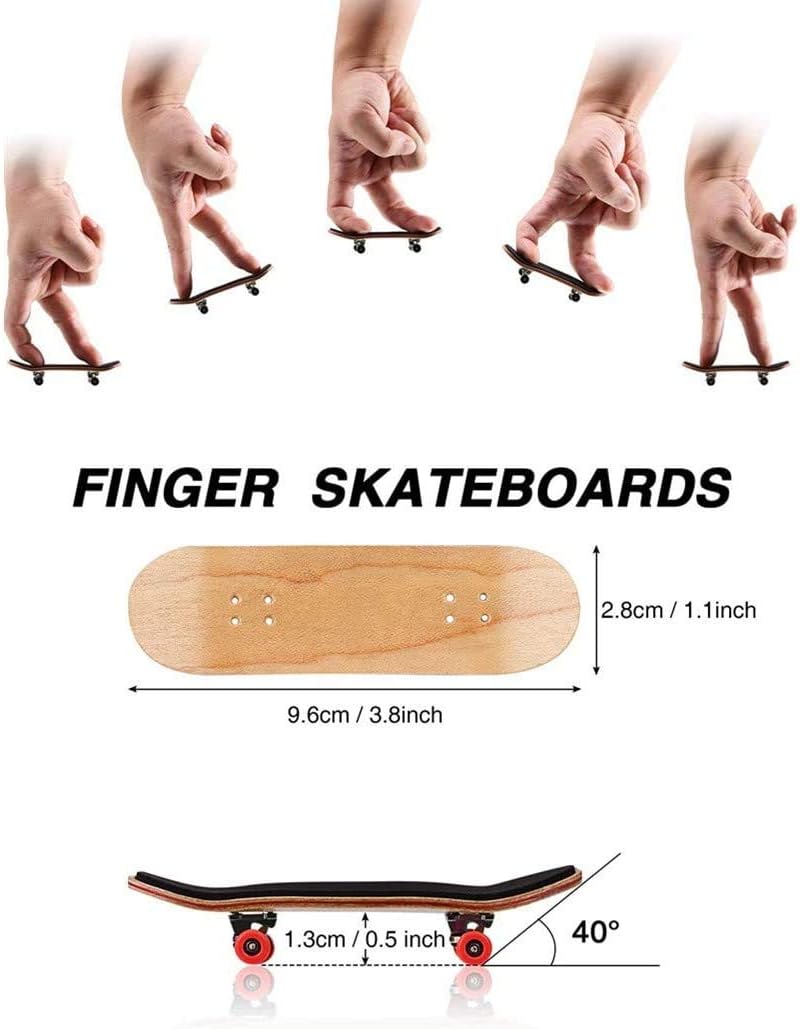 QNFY Finger Skateboard, Upgrade Mini Fingerboard Professional Mini