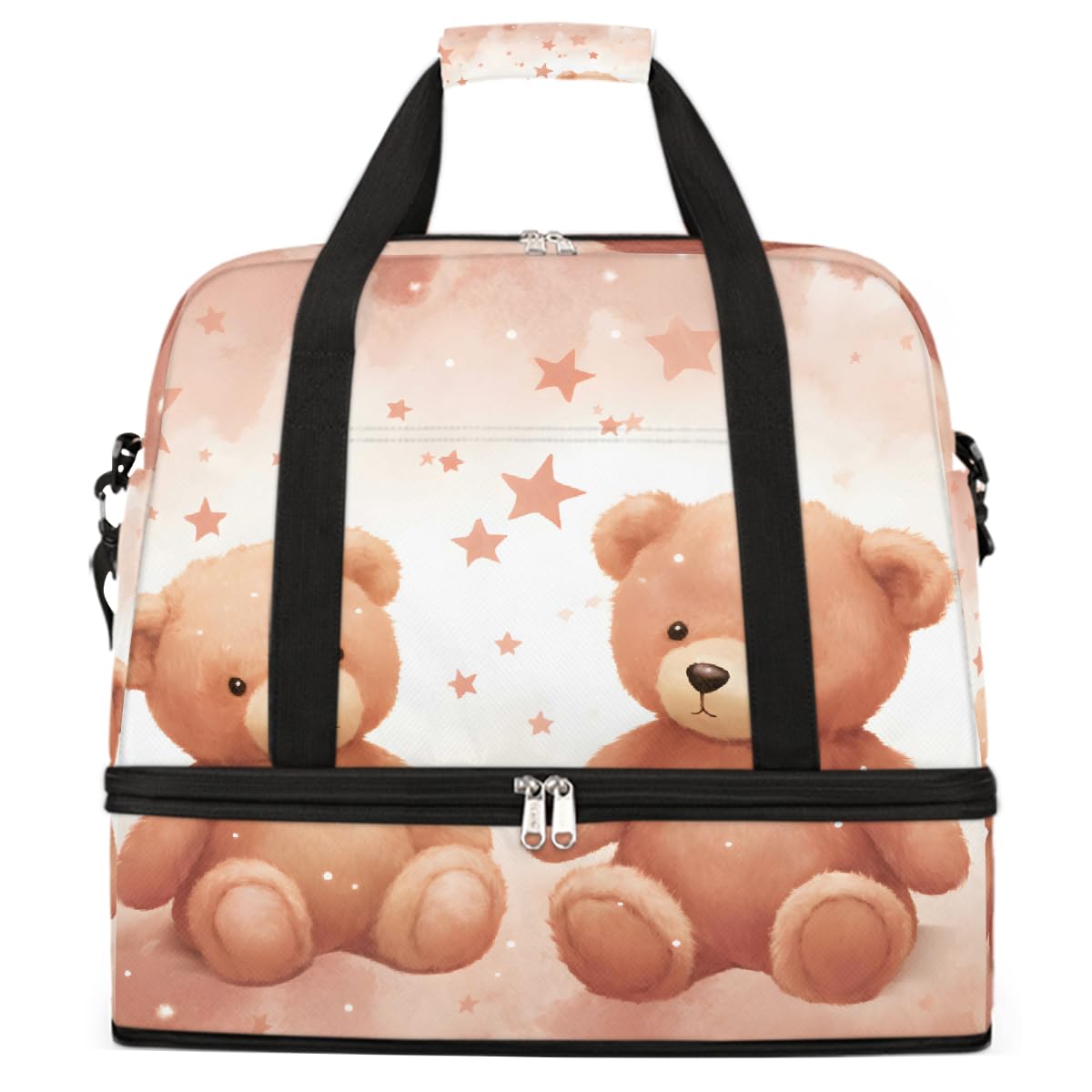 Borsone da viaggio pieghevole da viaggio con scomparto per scarpe, borsa da viaggio con scomparto per scarpe, borsa da weekend di grande capacità, borsa da viaggio per sport, viaggi notturni
