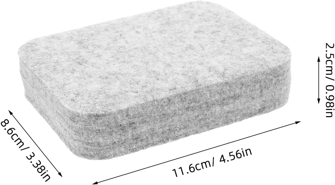 NIYANGLE Thickened Needle Felting Pad Wool Felting Mat Handmade Woolen Felt Block Craft Tool Beginners 11.8x8.5x2.5cm Light Gray Wool Supplies