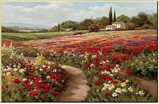 Loto pioppo papavero campo poster vintage giardino fiori natura paesaggio parete arte stampe Claude Monet impressionista Quadri tela retrò arte galleria camera parete Decorazioni H16160