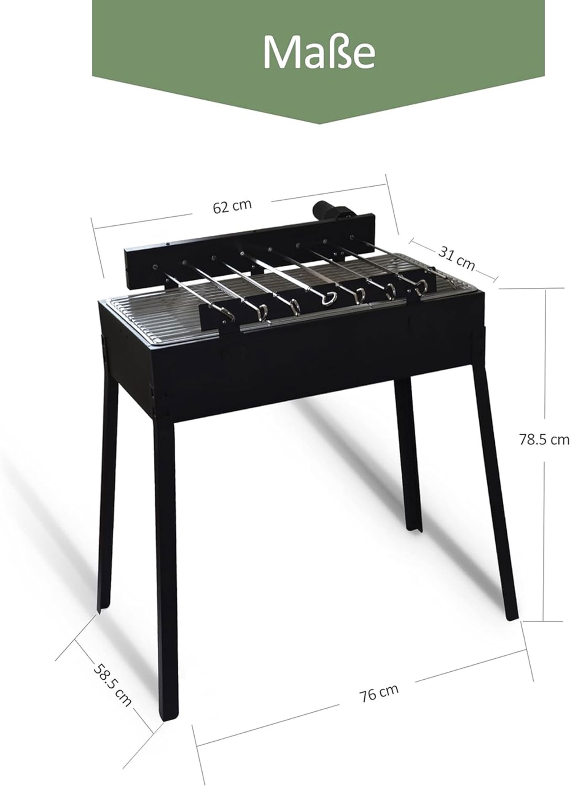 Barbecue cheminée Buschbeck Carmen 65 x 110 cm béton - Luxembourg