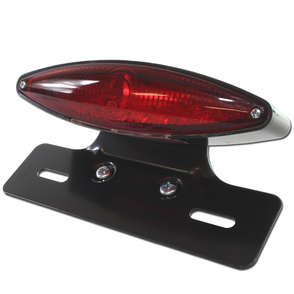 Amazon | 汎用 スネークアイ LEDテールランプ レッドレンズ ブラック