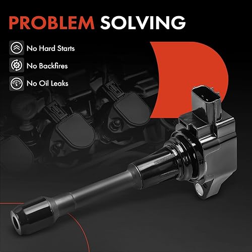 Miniatura 7 de A-Premium Paquetes de bobinas de encendido de motor compatibles con Nissan Altima Rogue Sentra Tiida Versa X-Trail FX50 M56 juego de 4 piezas