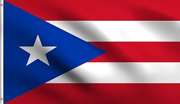 DMSE Puerto Rico Rican Flag 2X3 Ft Foot 100% Polyester 100D Flag UV Resistant 2 X 3 Ft Foot