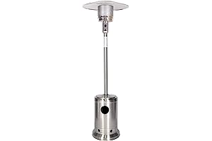 UPHA 46000 BTU Outdoor Patio Heater, Stainless Steel, Large