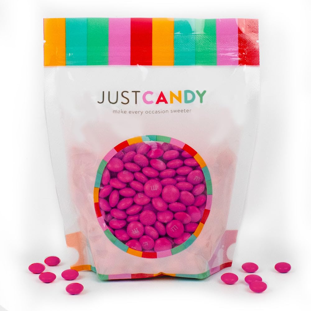 375pcs Dark Pink Coated Candy Milk Chocolate (12oz, 375pcs)