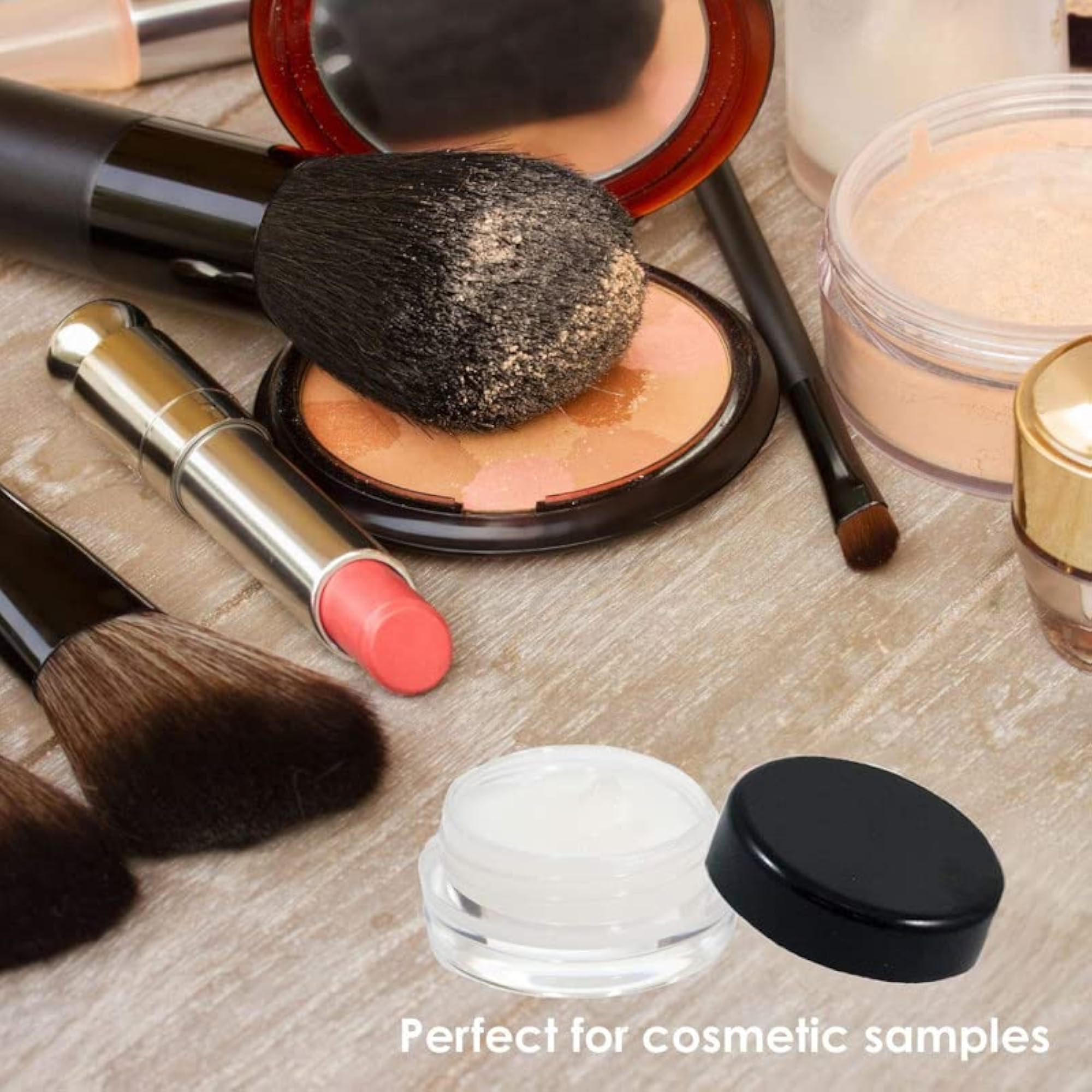 Empty Acrylic San Jar Cosmetic Container, Travel Friendly