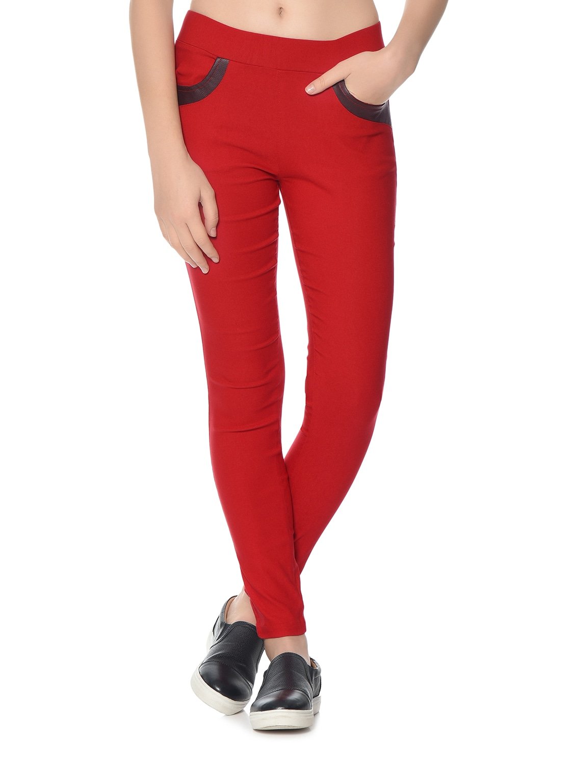 Designer Female Cotton Jeggings-picture-48