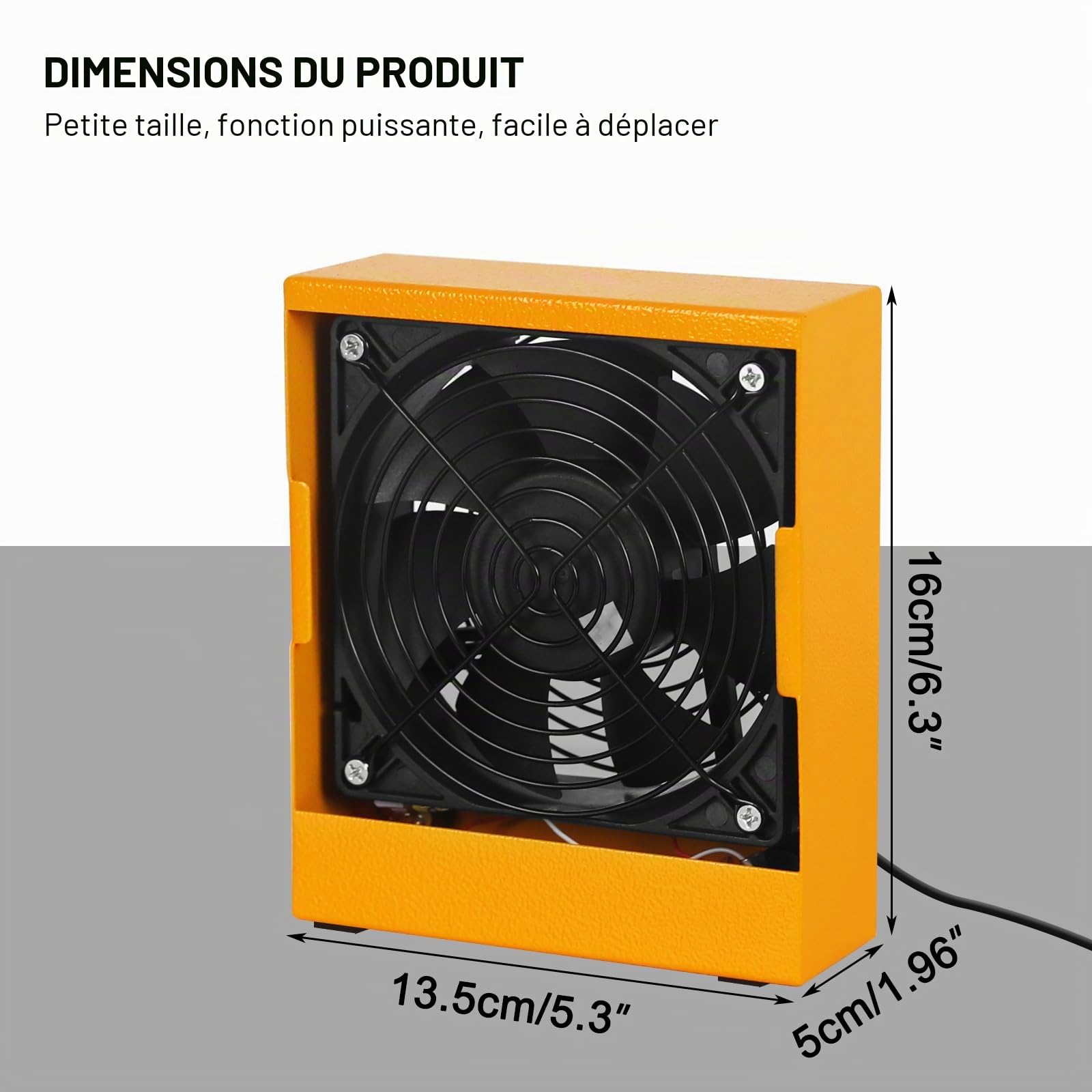 Aspirateur à vapeur de soudure - Absorbeur de fumée - 12 V - Ventilateur de travail DIY pour station de soudage