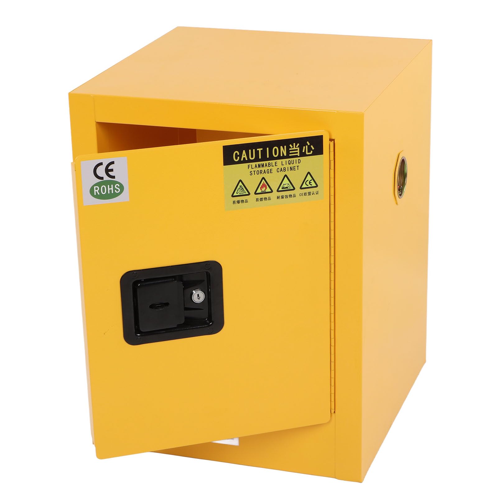 Industrie Sicherheitsschrank, Gefahrstoffschrank Gefahrenlagerschrank Feuerbeständig Explosionssicher Lecksicherer Schrank Chemikalienschrank 56 x 43 x 43cm