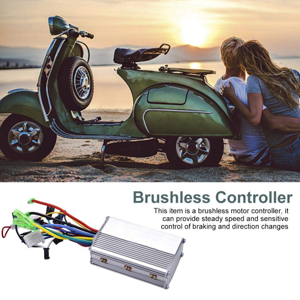Brushless Controller, 24V 250W Brushless Motor Controller for Electric Scooter Easy to Install 3.46 x 2.05 x 1.18inch