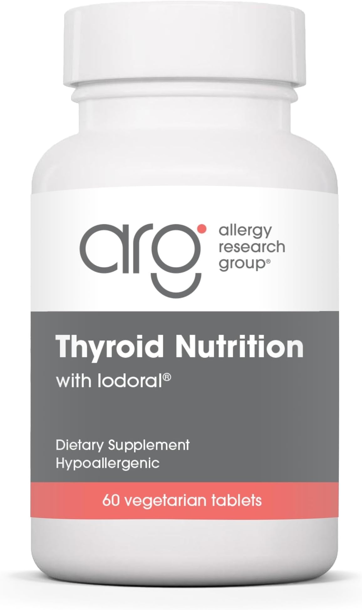 Allergy Research Group Thyroid Nutrition with Iodoral - Thyroid Support for Men & Women, Thyroid Complex Supplement, Thyroid Health, Iodine - 60 Count