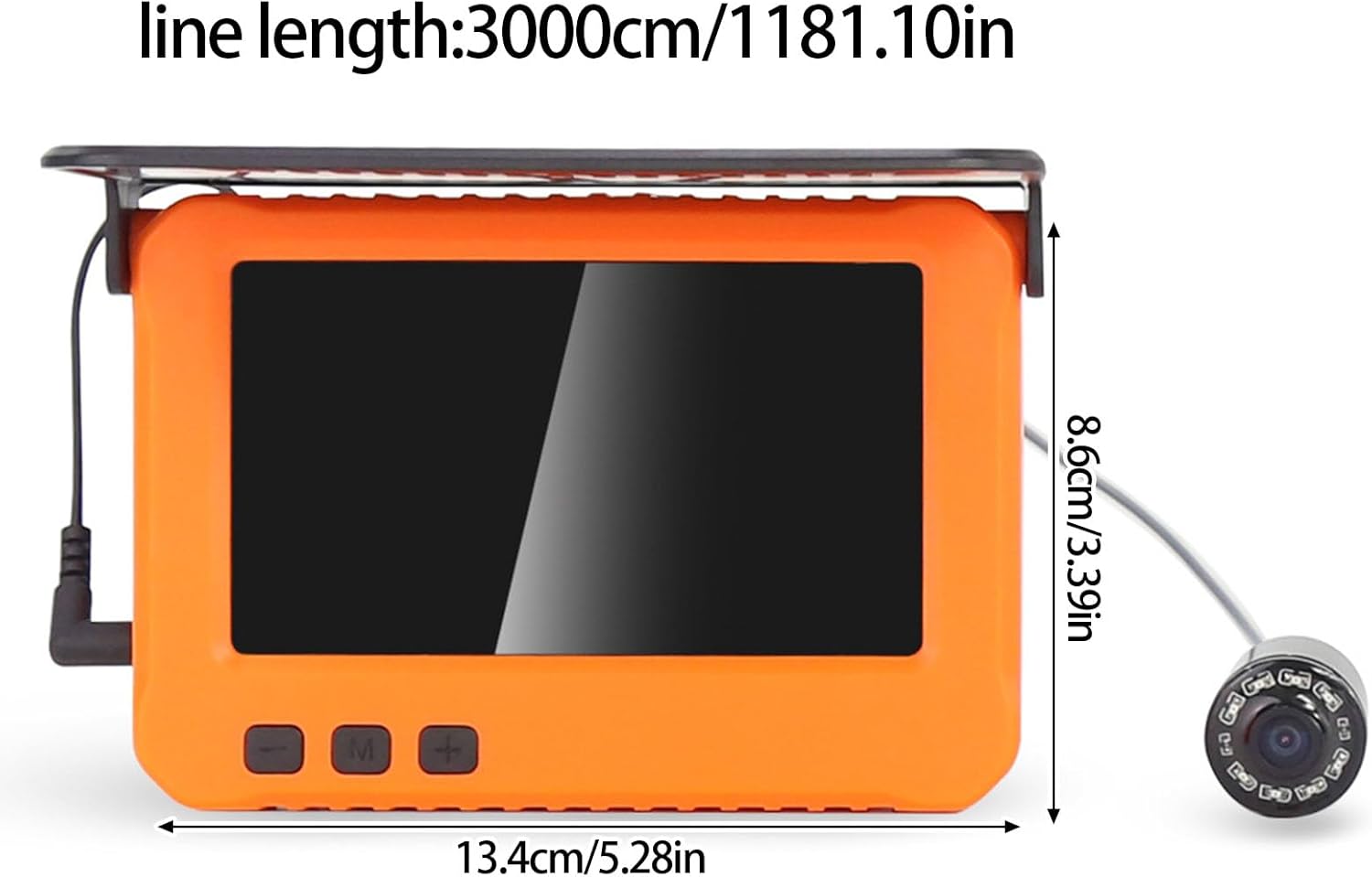 水中釣りカメラ、ポータブル魚群探知機深度探知機、4.3/5インチIps