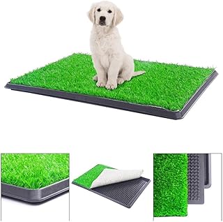 Dog Cat Potty Toilet Patch Training Pad for Indoor or Outdoor Use, 3 Pieces Puppy Training Pad Dog Relief System