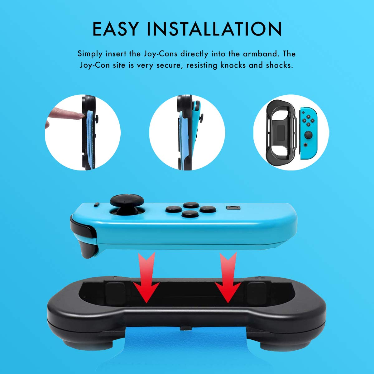 Numskull Nintendo Switch Ring Fit & Just Dance Leg & Arm Joy-Con