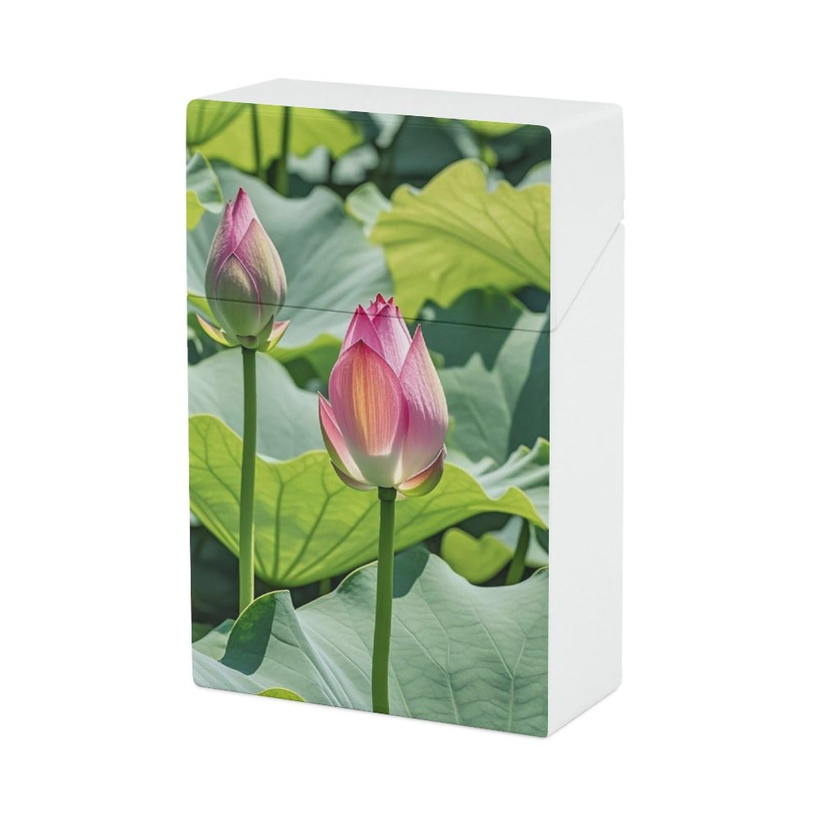 Amazon.com: Beautiful Lotus Flowers Cigarette Case Normal Size Cigarette  Holder Case Skul Style Box 20 Capacity Women and Men Perfect for Roll Your  Own Cigs : Health & Household