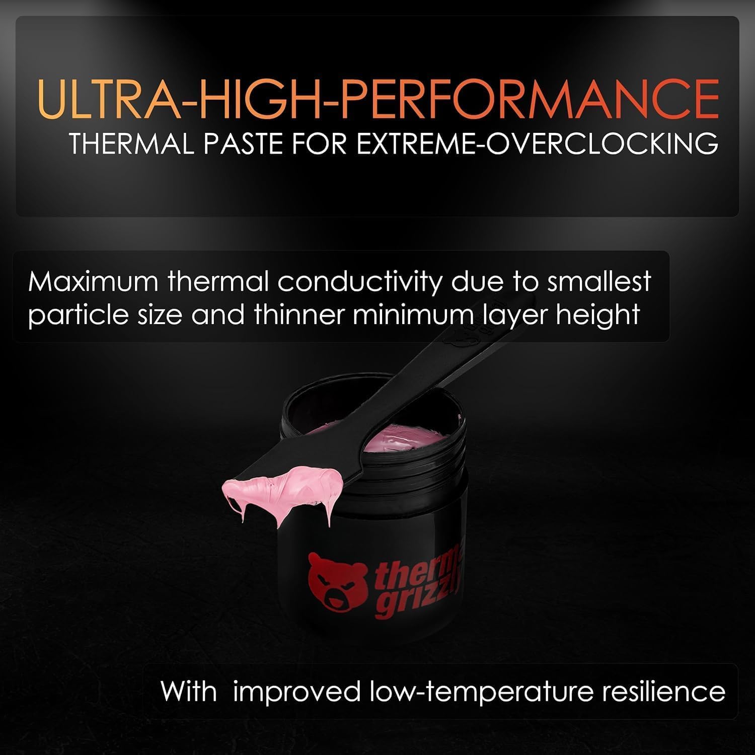 Thermal Grizzly Kryonaut Extreme - 6 grammi Combo - Pasta termica ad alte prestazioni con 12 salviette per la pulizia, 6 bagnate e 6 asciutte, per la massima conducibilità termica durante l'overclock