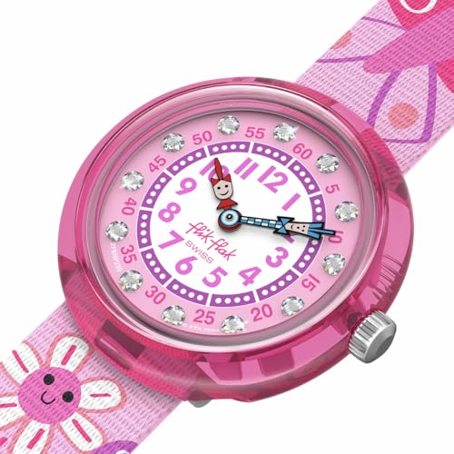 Flik Flak Girl Kids Watch Biosourced Quartz Waterproof Happy Meadow3