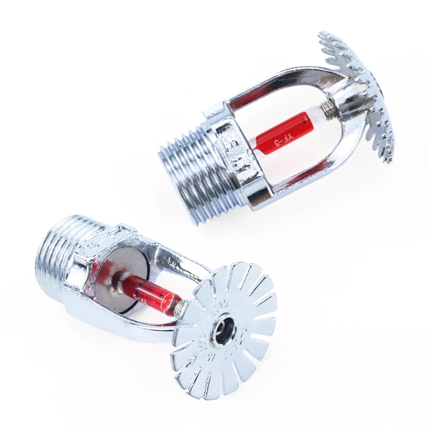 5PCS/10PCS Bronze 68 Degrees Pendent Fire Sprinkler Head 1/2" DN15 Extinguishing System Protection for School Gym Public(TYPE2-10PCS)