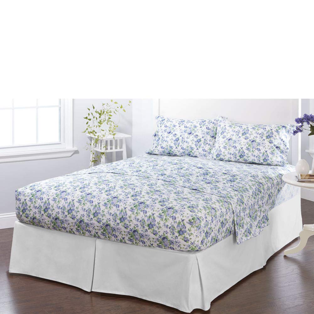 Bed Tite ASIN Size Set with Deep Pocket 7” to 20” Fitted Sheet, Flat Sheet and 2 Pillow Cases,