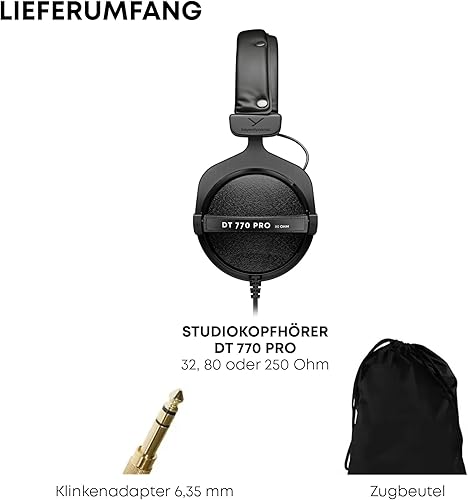 Miniatura 10 de DT-770-PRO-32 cerrado dinámico para aplicaciones de control y monitoreo de auricular Beyerdynamic 32Ohmios Gris