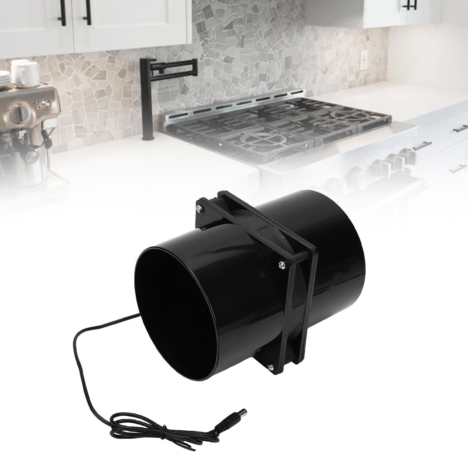 Ventilatore di scarico flangiato ad energia solare Ventilatore di ventilazione solare Flusso d'aria ad alta efficienza Funzionamento silenzioso per capannone per polli in serra