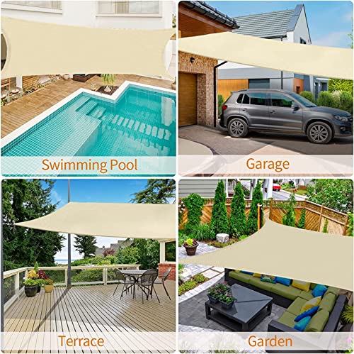 Toldo rectangular permeable para patio y jardin de alta densidad 8