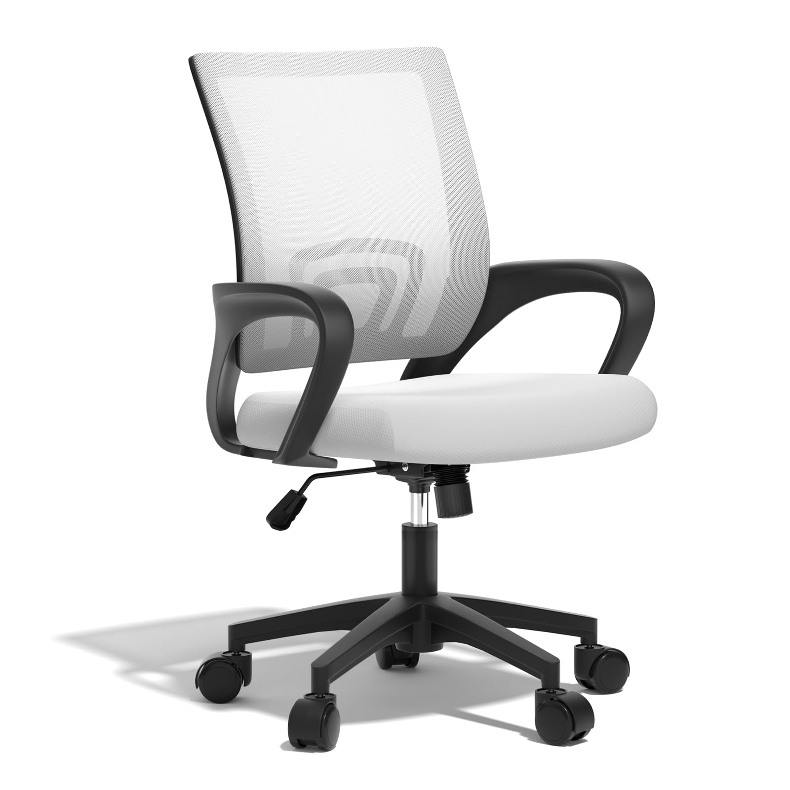 Ergonomic Office Chair - 330Lbs, Breathable Mesh Computer Desk Chair with Lumbar Support & Armrest, Rolling Swivel Adjustable Tilt Lock for Home Office/Gaming, Bedroom Study