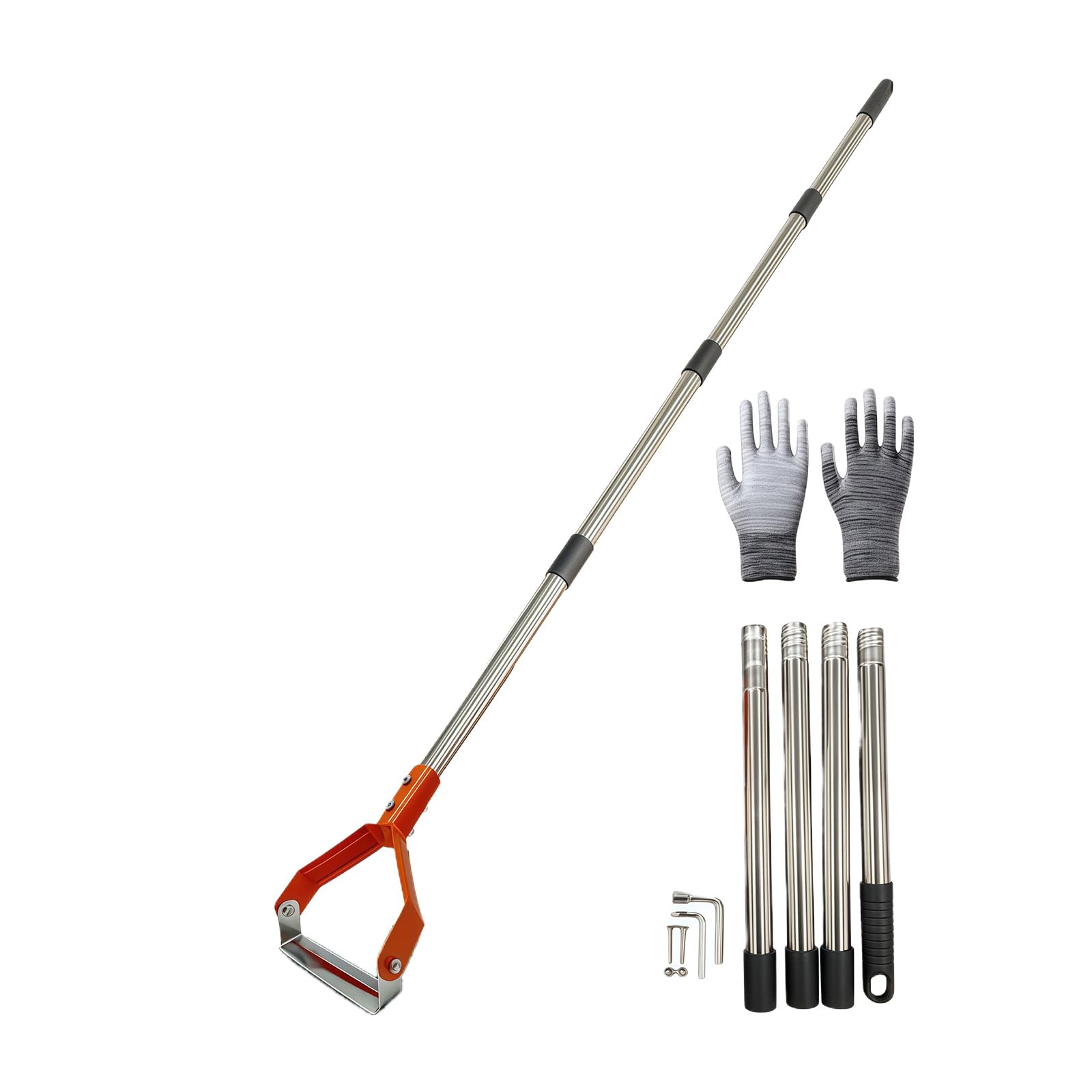 Xjdzineq A Lightweight Stainless Steel Hoe With Comfortable Grip Hand Weeding Implement For Extended Use In Gardens Nd Farms Professional Weeder