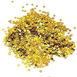 Gold Star Confetti Table Confetti Sparkle Star Sequins for Wedding Party Christmas Decorations Supplies,60 Grams/ 2 ounce by Erlvery DaMain